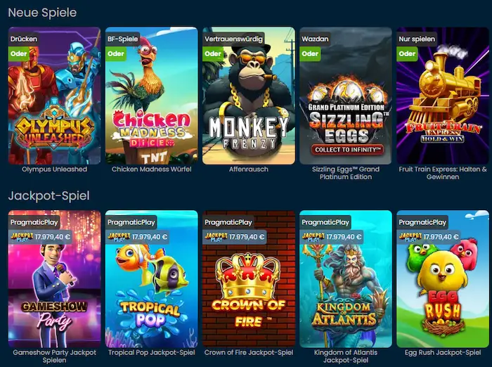 Wettigo Casino spiele