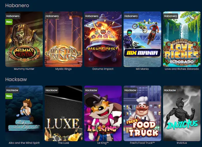 Wettigo Casino spiele