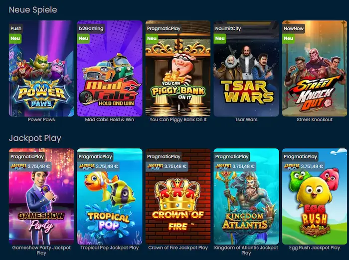 Wettigo Casino slots